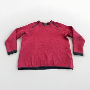 Nike Sportswear Tech Mens Red Crewneck Waffle Knit Sweatshirt Size L CU3782-638